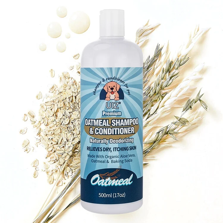 

Natural Pet Shampoo Conditioner Organic Aloe Vera Oatmeal Cleansing Nursing Care Pruritus Deodorising Cat Dog Shampoo Supplies