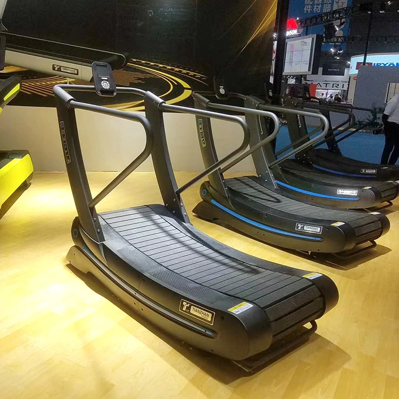 

Commercial Air Running Machine / Gym Fitness Curved Treadmill, Black