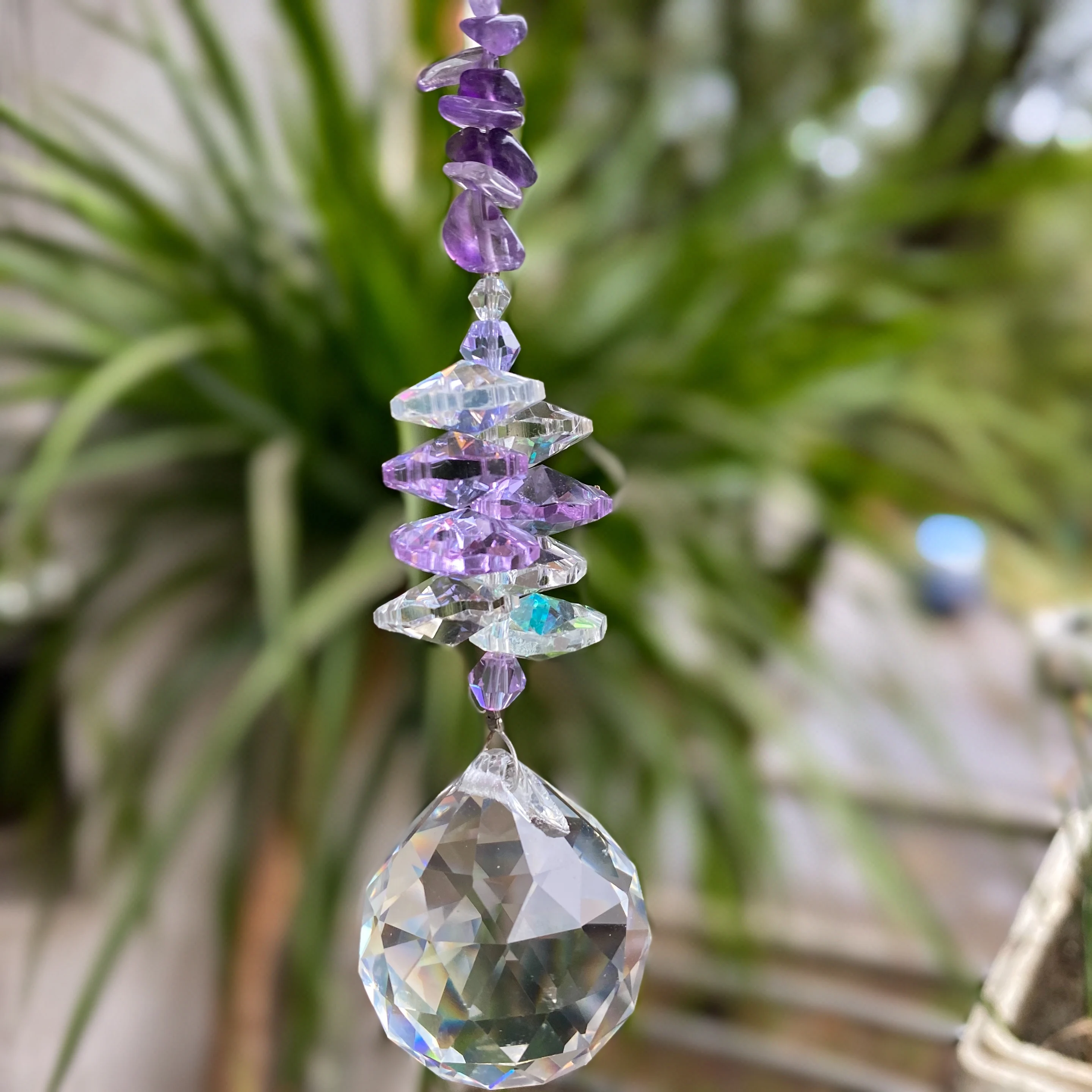 Natural Stone Crystal Suncatcher Ball Prism Buy Crystal Suncatcher