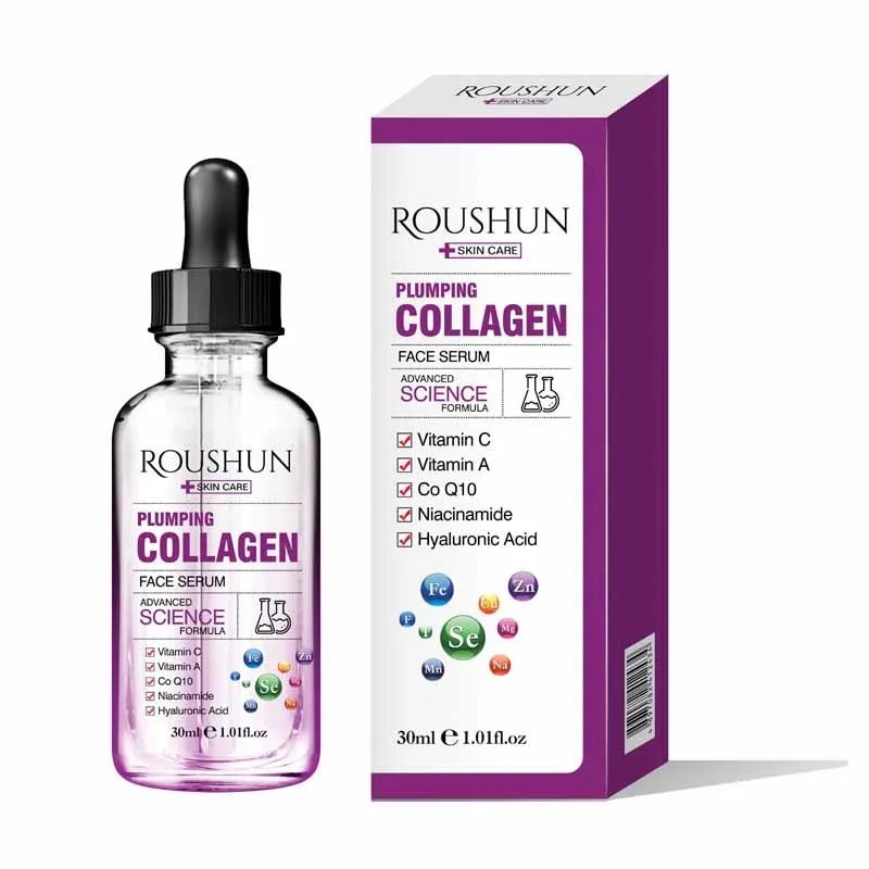 

ROUSHUN Anti-aging Collagen Facial Serum for All Type Skin, Whitening&Moisturizing with Vitamin, Hyaluronic Acid, Niacinamide