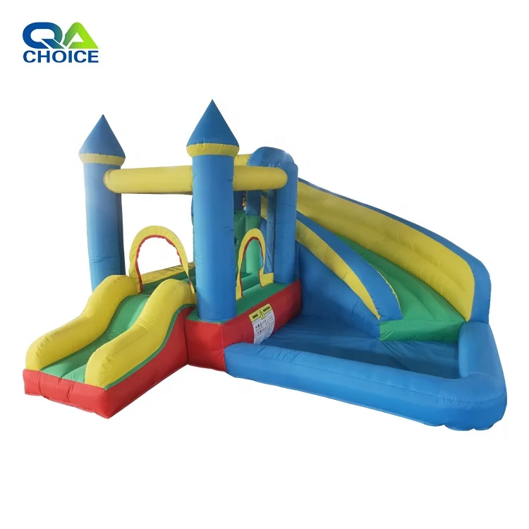 

Hot selling air castle slide jumping bouncy castle water slide and pool, Customized color