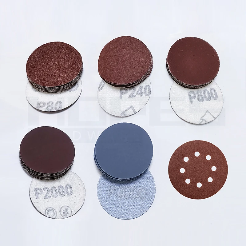 Grits 40-5000# 1 2 3 4 5 6 7 9 Inches Abrasive Round Sanding Cloth Paper Disc with Hook and Loop Fiber Grinding Tools