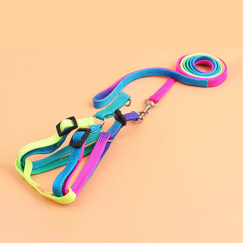 

Fashion Luxury Elegant New Design Multi Color Pet Leash Harness Suit Dog Leash