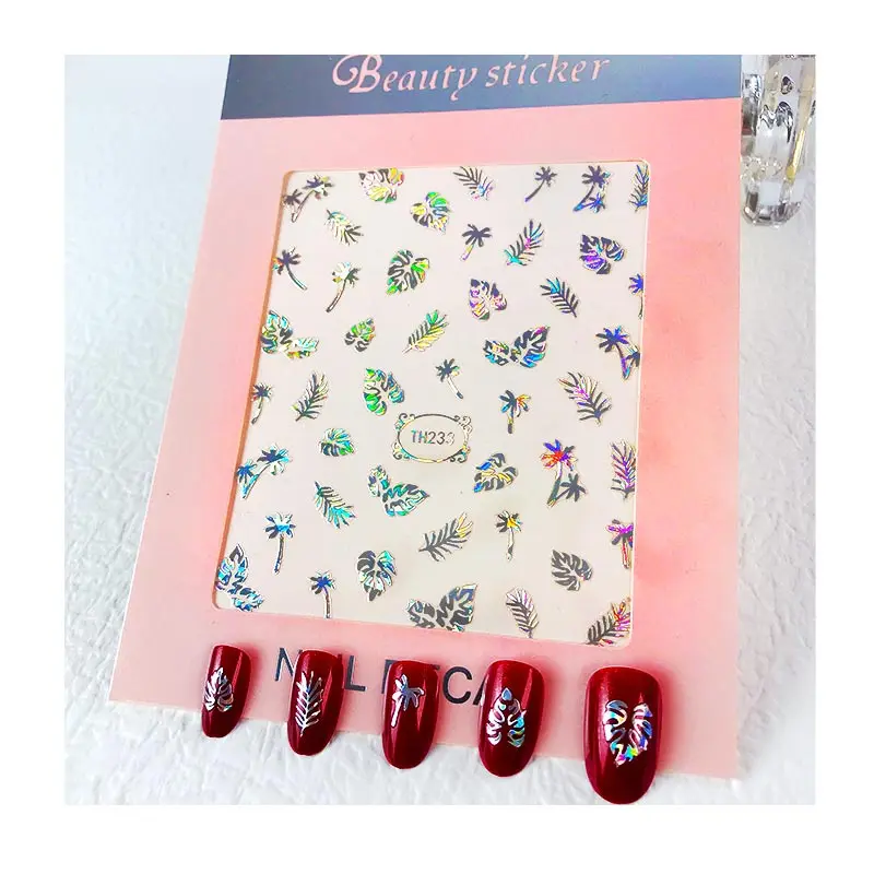 

Fashion Designers Luxury Brand Stickers For Nail Art Decoration Self-Adhesive Nail Art Sticker Decals, Customized