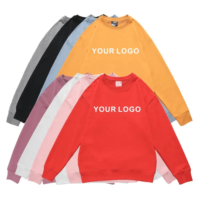 

Hot Sale Customizable Simple Pure Color Long Sleeve O Neck Men Sweatshirt for Autumn and Winter Wear, Picture shown