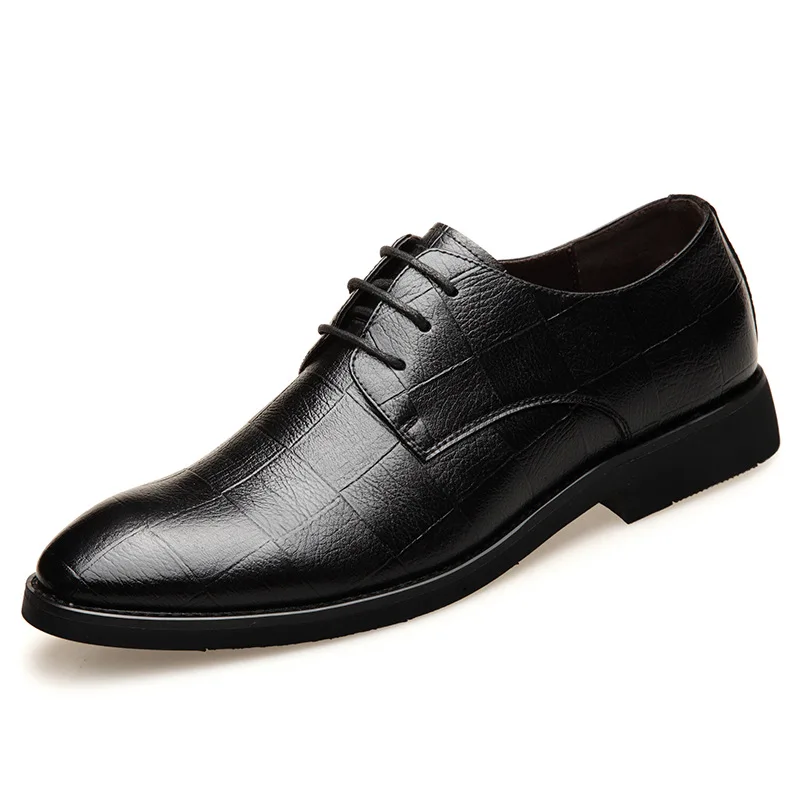 

Mens Shoes Low Cut Business Formal Genuine Leather Shoes Men's Dress Shoes