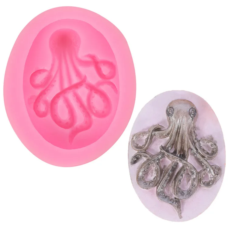 

Y2526 DIY Mini Silicone Octopus chocolate molds, Pink