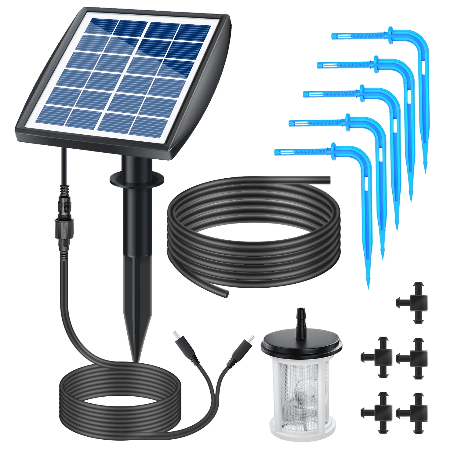 

solar auto watering system solar irrigation kit plant watering system for plants on the balcony in the plant bed