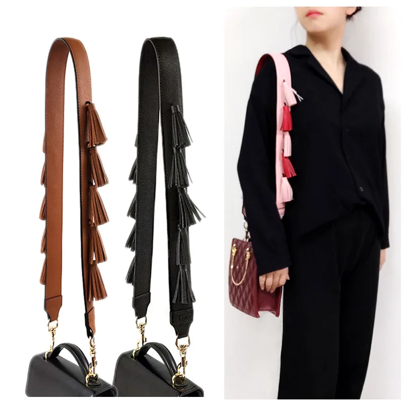 

Meetee B-S542 Leather Tassel Shoulder Straps