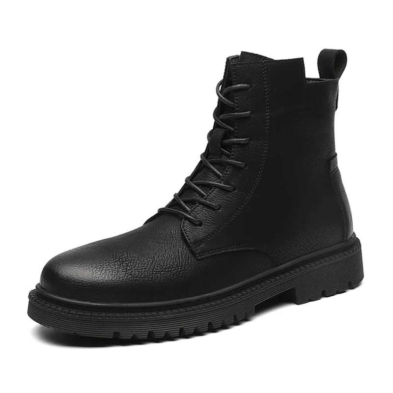 

Martin Men's Autumn And Winter High-top Leather Shoes Chelsea Boots Tooling Trendy Snow Military Boots