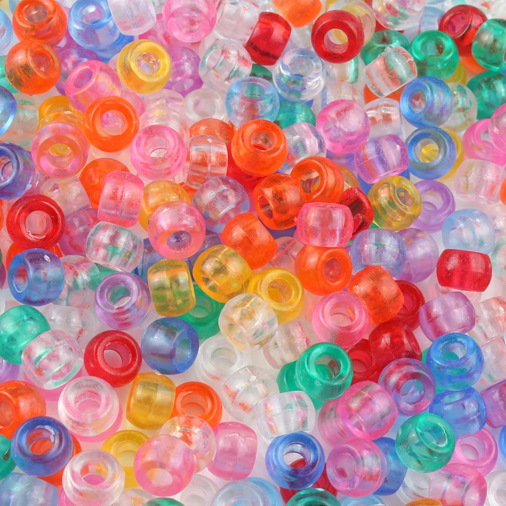 

Wholesale Cheap  Transparent Colorful Acrylic Beads for DIY Jewelry