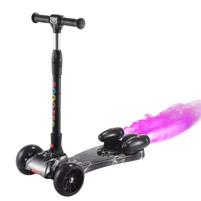 

High quality kids 3 wheel electric drift trike scooter with water spraying flashing lights