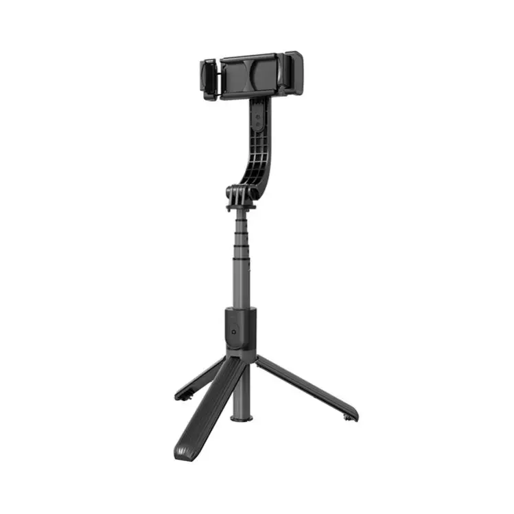 

L08 Adjustable Gimbal Stabilizer Mobilephone Selfstick With BT Portable CellPhone Selfie Holder Smartphone Tripod Stand, Black