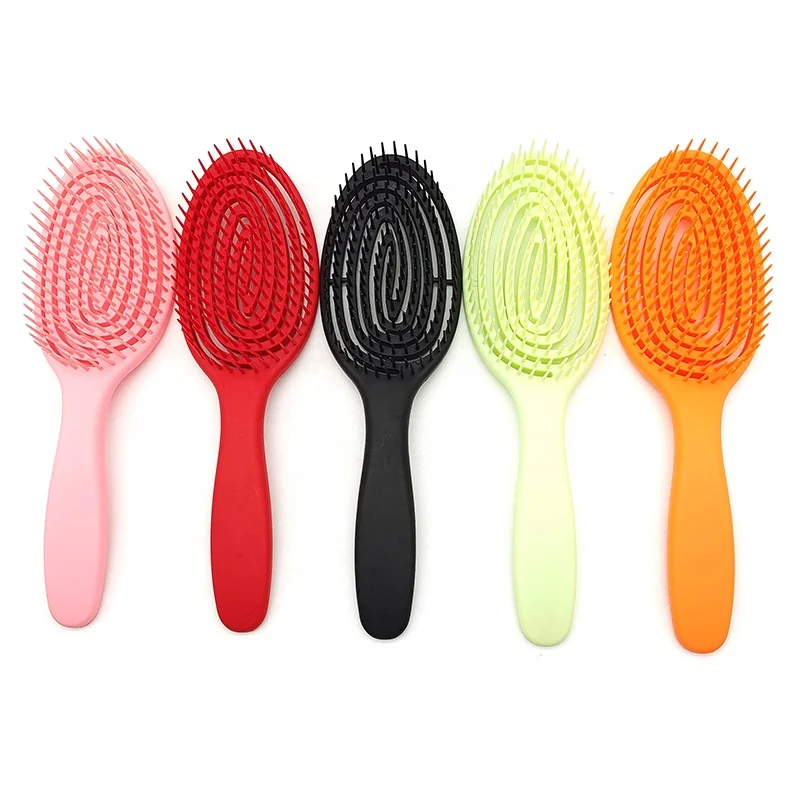

Factory customize Vent Detangling hair brush Curve Professional hair curly brush For Men