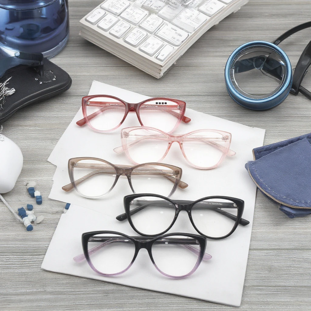 Unisex CPM Series Eye Glasses Economical CP Injection Plastic Optical Eyeglass Frames Solid Hot Mix Models Various Colored