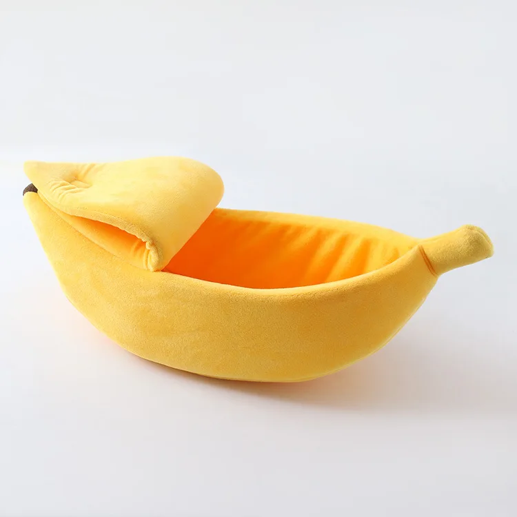 

Banana Shaped Runs Cat Bed Dog House Warm Cozy Portable Soft Cute Funny Kennel, Customized color