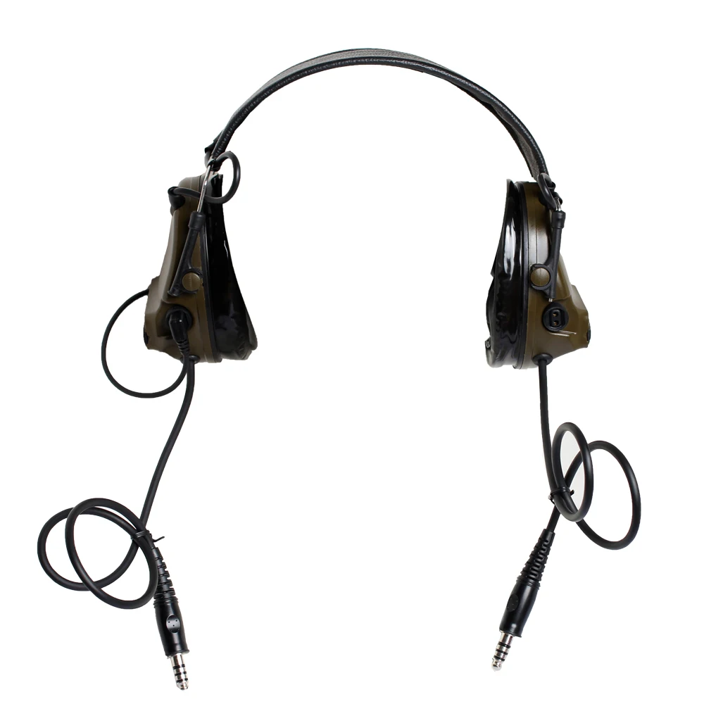 TAC-SKY COMTA III protección auditiva con orejeras de silicona y micrófono Casco táctico electrónico ideal para deportes y caza
