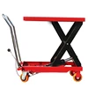small manual hydraulic platform lifter sissor goods lift machine