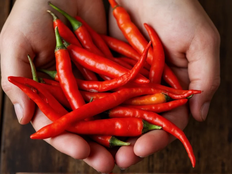 Thai Chili Heat Level: 50,000-100,000 Scoville Units