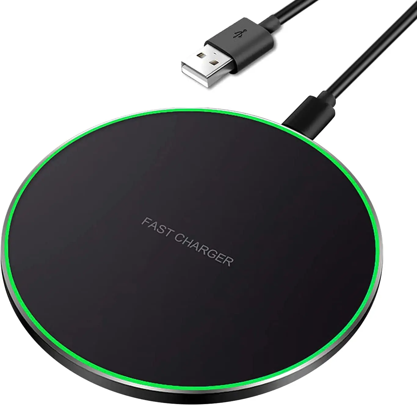 

2019 New Arrived Qi Certified 2000mA 5V 10W Quick Charging Fast Charge Wireless Phone Charger Stand For Android For iPhone, Black
