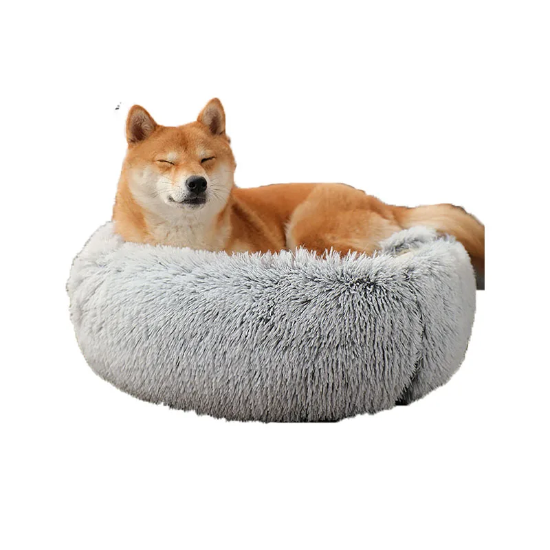 

Advocator OEM/ODM Cheap Large Fluffy princess semi-closed donut luxery dog cat bed, Picture