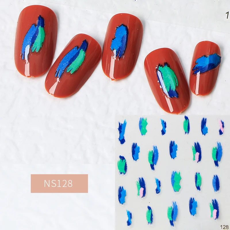 

Spring Nail Decal And Sticker Flower Leaf Tree Green Simple Summer DIY Slider For Manicuring Nail Art Watermark, Colorful