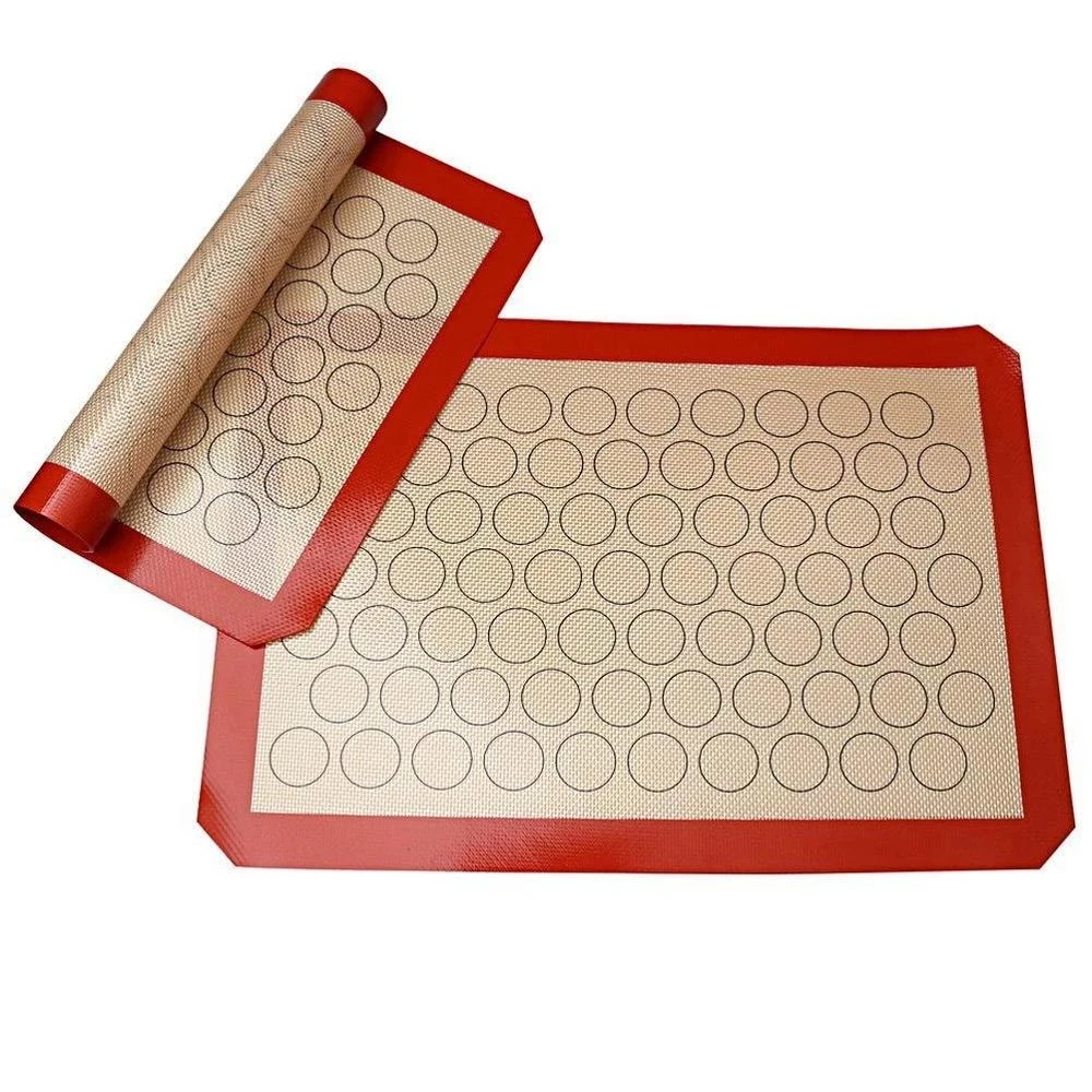 

Professional Grade Nonstick Pastry Mat Silicone Heat Resistant Macaron Cake Baking Mat, Optional