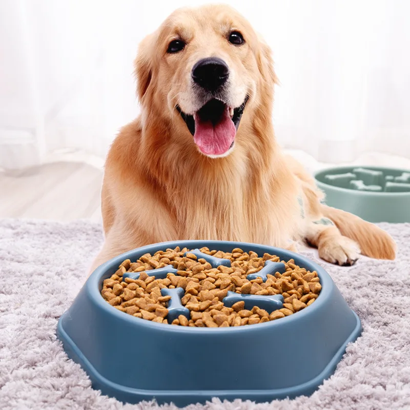 

Pet Supplies Small and Medium-sized Pet Feeder Anti-choking Slow-food Bone Dog Food Pet Bowl Anti-overturning Cat and Dog Basin