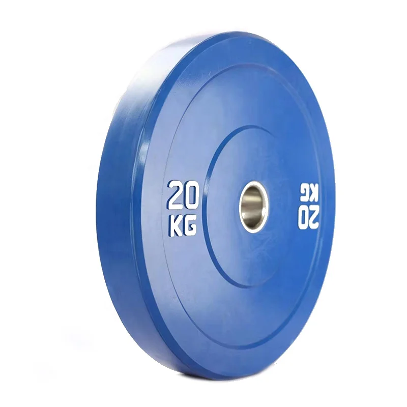 

Multiple weight colorful rubber weight plates set for gym training