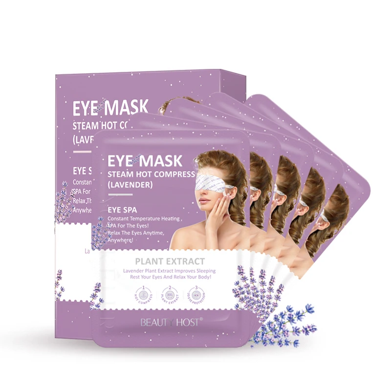 

Organic Natural Lavender Herbal Steam Mask 5 Packs SPA Steam Warm Eye Mask, White