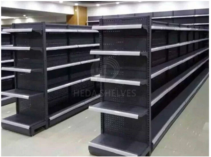 
China heda metallic supermarket shelf equipment supermarket rack gondola shelves 