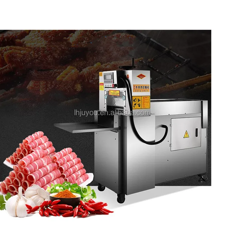 High Efficiency Frozen Pork Belly Meat Slicer Automatic Mutton Hot Pot
