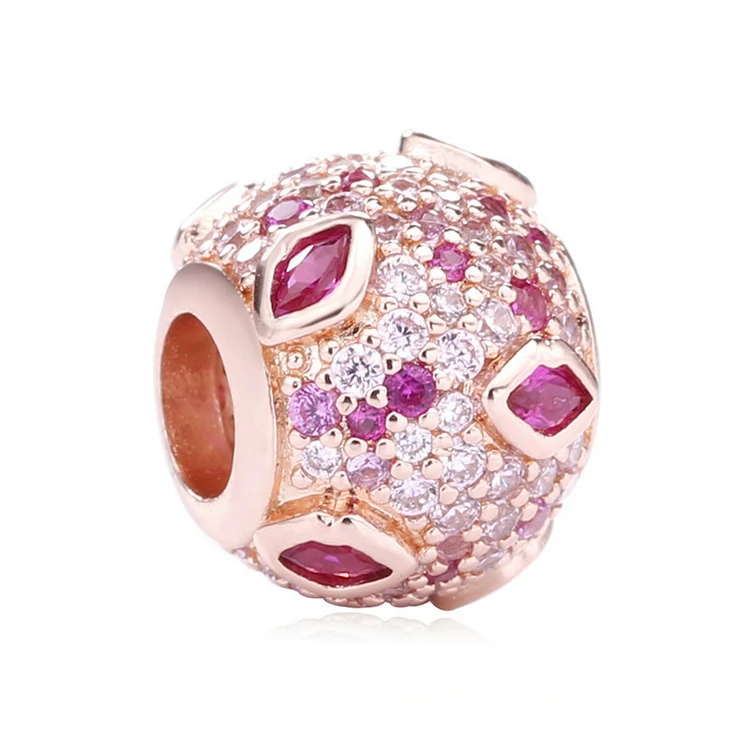 

High Quality Pave Charm With Zircons 925 Silver Pendant For Women Pendant Bracelet