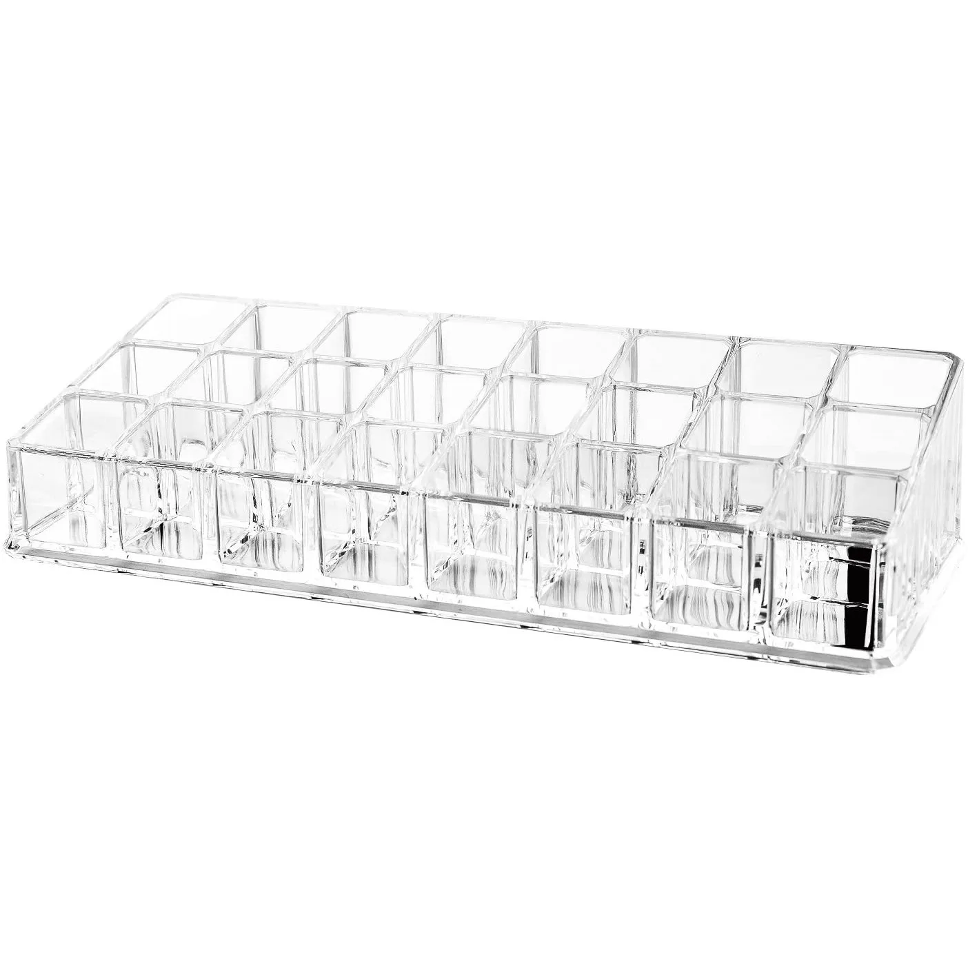 

Luxspire 24 Spaces Lipstick Organizer Display Stand Cosmetic Makeup Storage Organizer Clear Acrylic Lipstick Holder