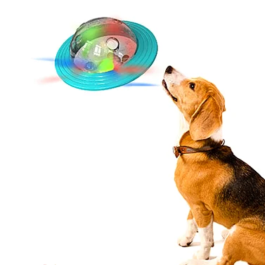 

New Innovative Pet Toy Dog Food Dispensing Non Toxic Indoor And Outdoor Fun Flying Disk Design Pet Supplies