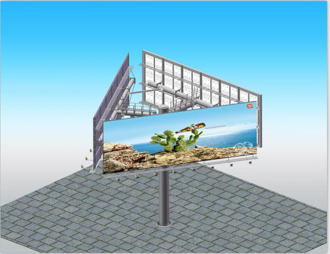 product-Outdoor advertising equipment furniture three side billboard for sale-YEROO-img