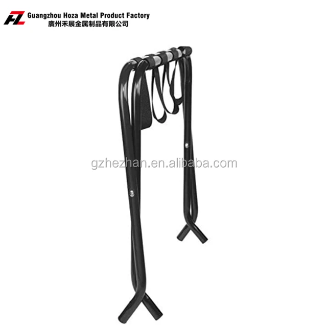 
Stainless Steel Folding Luggage Stand Metal Tubular Luggage Racks For Hotel Guestroom 