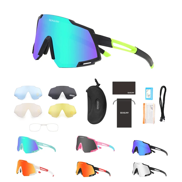 

SS838 Sunglasses 2021 Men Women 5 lens Set Optical Protective Giro Cycling Sports Bicycle Bike Motorcycle Glasses