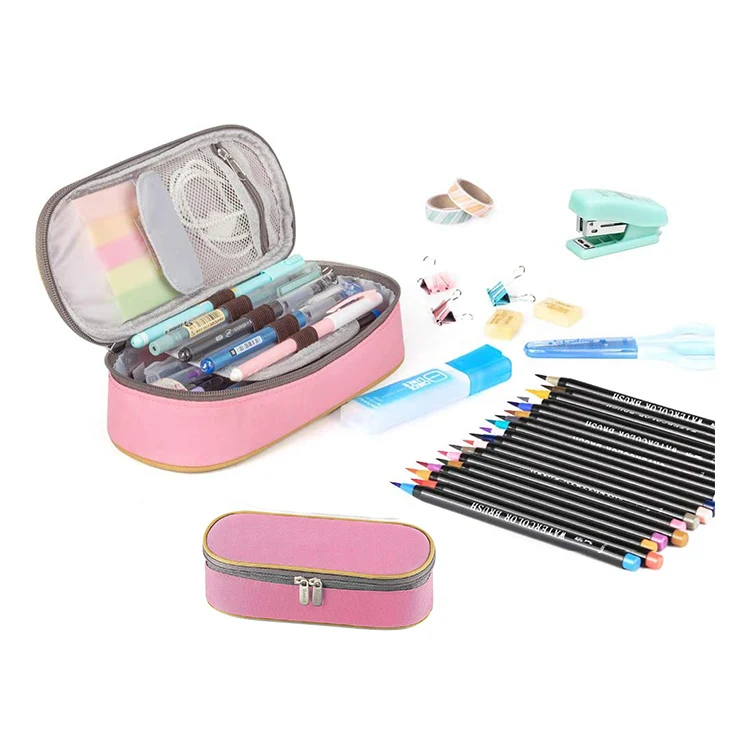 

Oxford Make-Up Pen Bag Functional Eyebrow Pencil Organizer Waterproof Makeup Brush Holder Bag For Women, Customized color