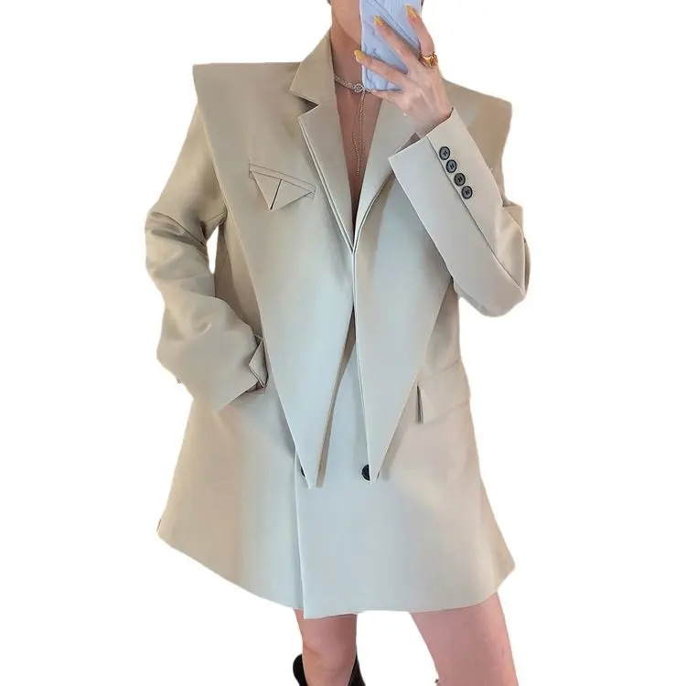 

Good quality Women tuxedo Blazer Womens Coat Ladies Office Custom Suit Formal Lady Costume Slim Fit 2PCS VEST and blazer set new