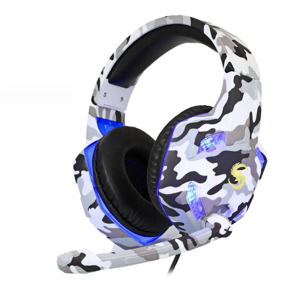 

Reasonable price camouflage gaming headphone with wire game headset ps4 accessories