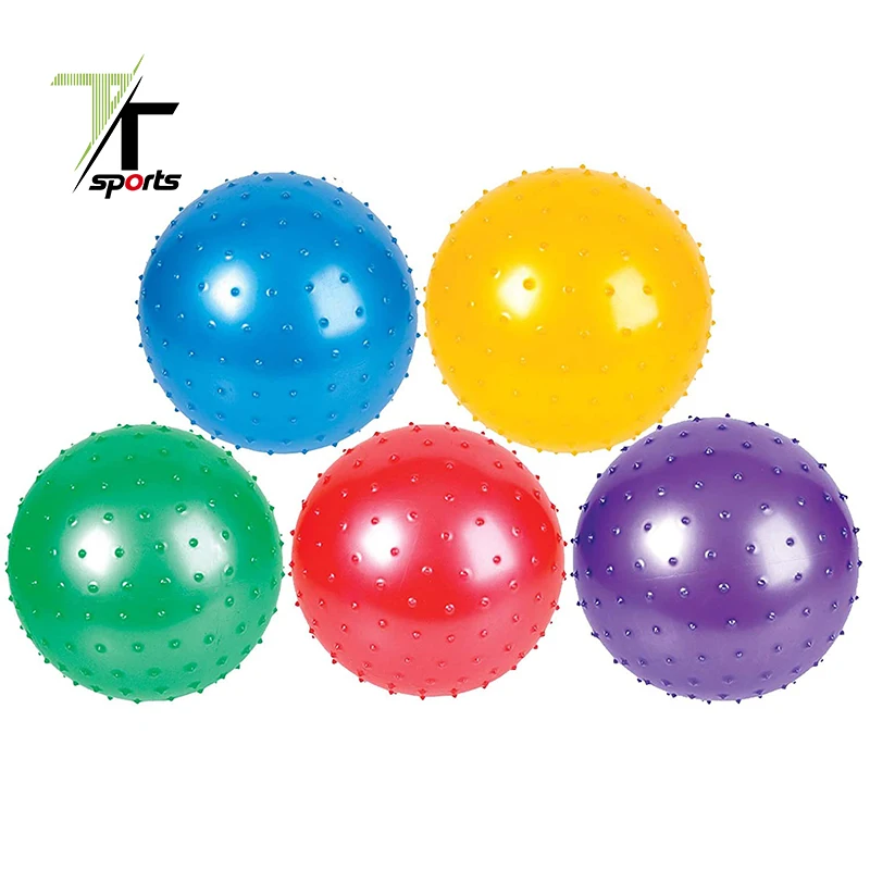 

TTSPORTS Eco-friendly Custom Logo Pvc Inflatable Massage Balls Knobby Ball, Multi colors