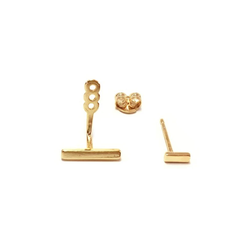 

Hot sale Etsy Shopify S925 sterling silver simple ins pillar personality ladies stud earrings for women