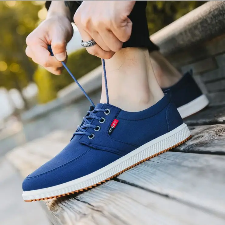 

Men Casual Shoes Hard-wearing Comfortable Trainers Canvas Non-slip New Design men Sneakers
