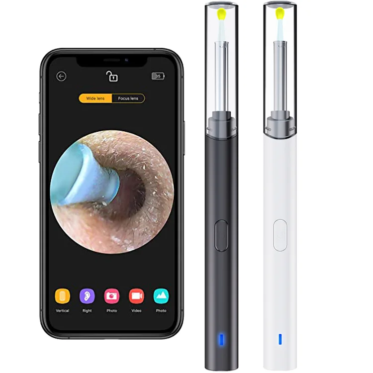 

2021 Besr Seller Amason Pen Sized Visual Ear Wax Removal Camera Wifi Wireless Endoscope Ear Cleaner Remover Tool for Smart Phone