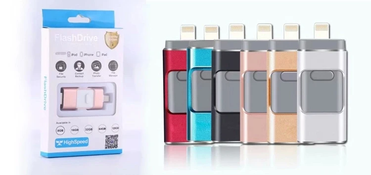 Factory Supply 128Gb 64Gb 3 In 1 Flash Drive Usb Pendrive Tf Card Reader Otg For Phone Ipad Pc Metal Hd 8Gb 32Gb Memory Stick - ANKUX.COM