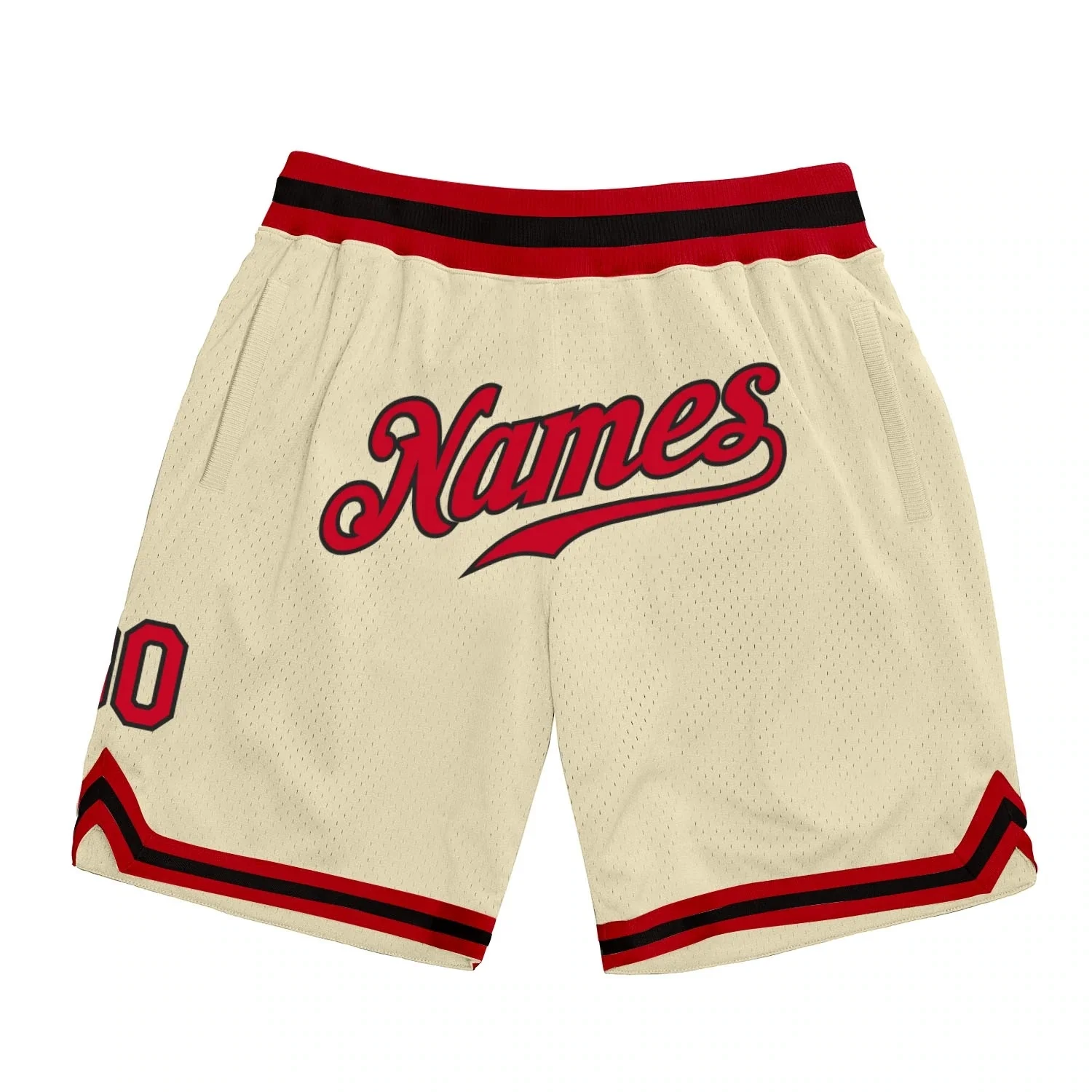 Black Gold & White Sublimated Basketball Shorts