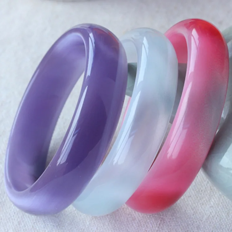

Beautiful Ice Opal Jade Children's Crystal Pink Opal Jade Bracelet Women, Picture