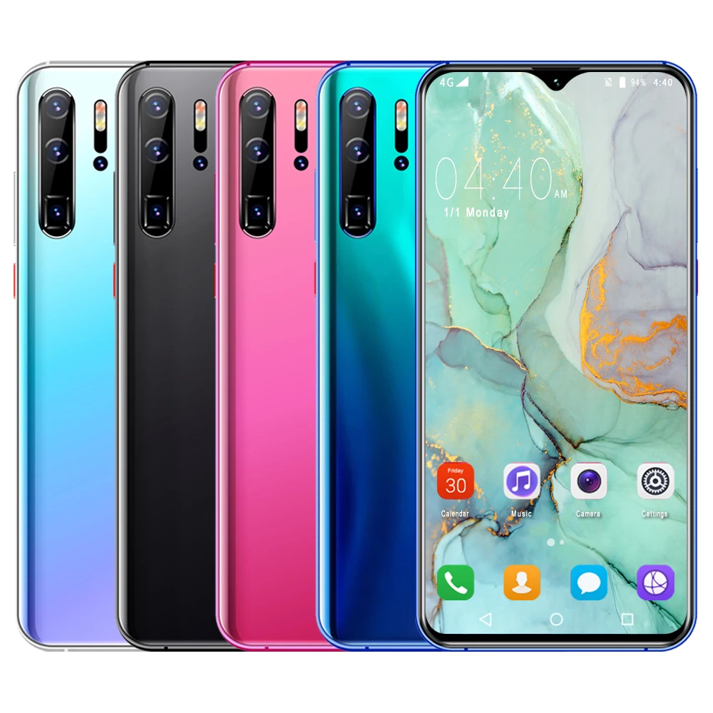 

P30 used mobile phones MTK6592 4G LTE smart cell phones Android Mobile Phones, Black blue red