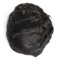 

Fast Shipping Super Thin Skin Men Toupee Strong Knot Hair Replacement Undetectable Men's Wigs